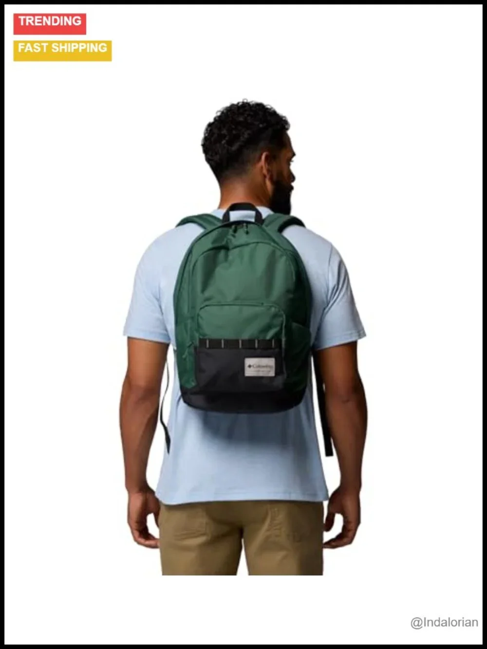22L Laptop Backpack with Padded Back, Water Bottle Pocket, Adjustable Straps